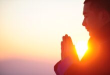 activist practicing mindful breathing